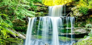 Photo by Rick Pepper - Triple Falls above the Blue Earth River