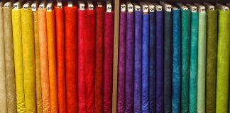 Photo by Don Lipps - A small selection of the fabric at River City Quilts - Mankato, MN