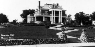 Submitted Photo - Schmidt Mansion, Mankato - It’s an interesting coincidence that the Marsh family home was located on top of a hill behind a slough (now the current West High School). Lovelace describes her house in Emily of Deep Valley as “a little house huddled against a low hill. It was old and weather-beaten” and had a “faded white picket fence.” The Marsh house was torn down in 1923 and an elegant house was built on the property by Oscar and Katherine Schmidt. The Schmidt Mansion remained in the family until 1958, when the YMCA acquired it for office space. The house was torn down in 1988 to make room for a new facility.