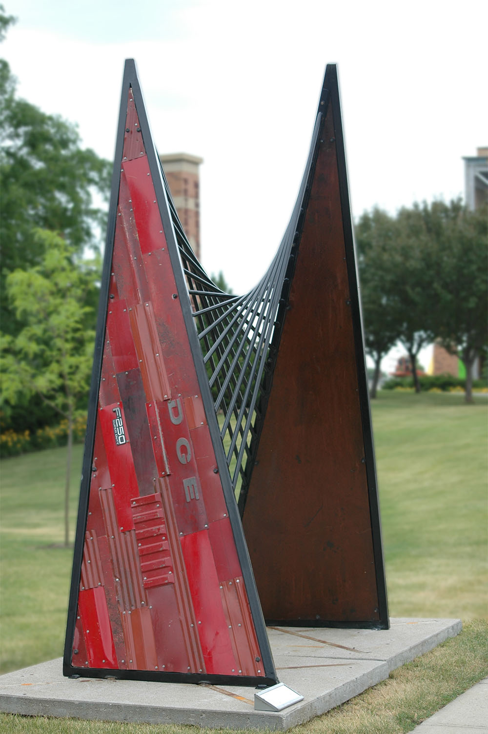 The Red Stick Sculpture