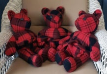 Submitted Photo - Flannel Memory Bears made from a father's favorite bathrobe.