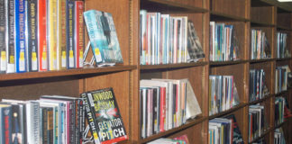 Photo by Don Lipps - Fiction section in the Blue Earth County Library